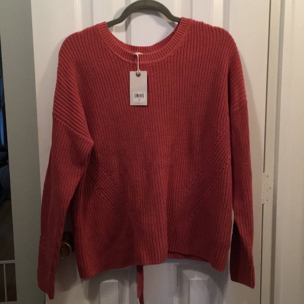 Luck Brand lace back sweater
